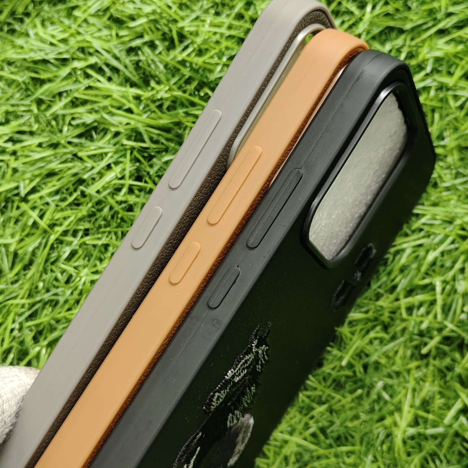 Oppo Reno 14 Premium Polo Leather Open Camera Back Cover - Image 3