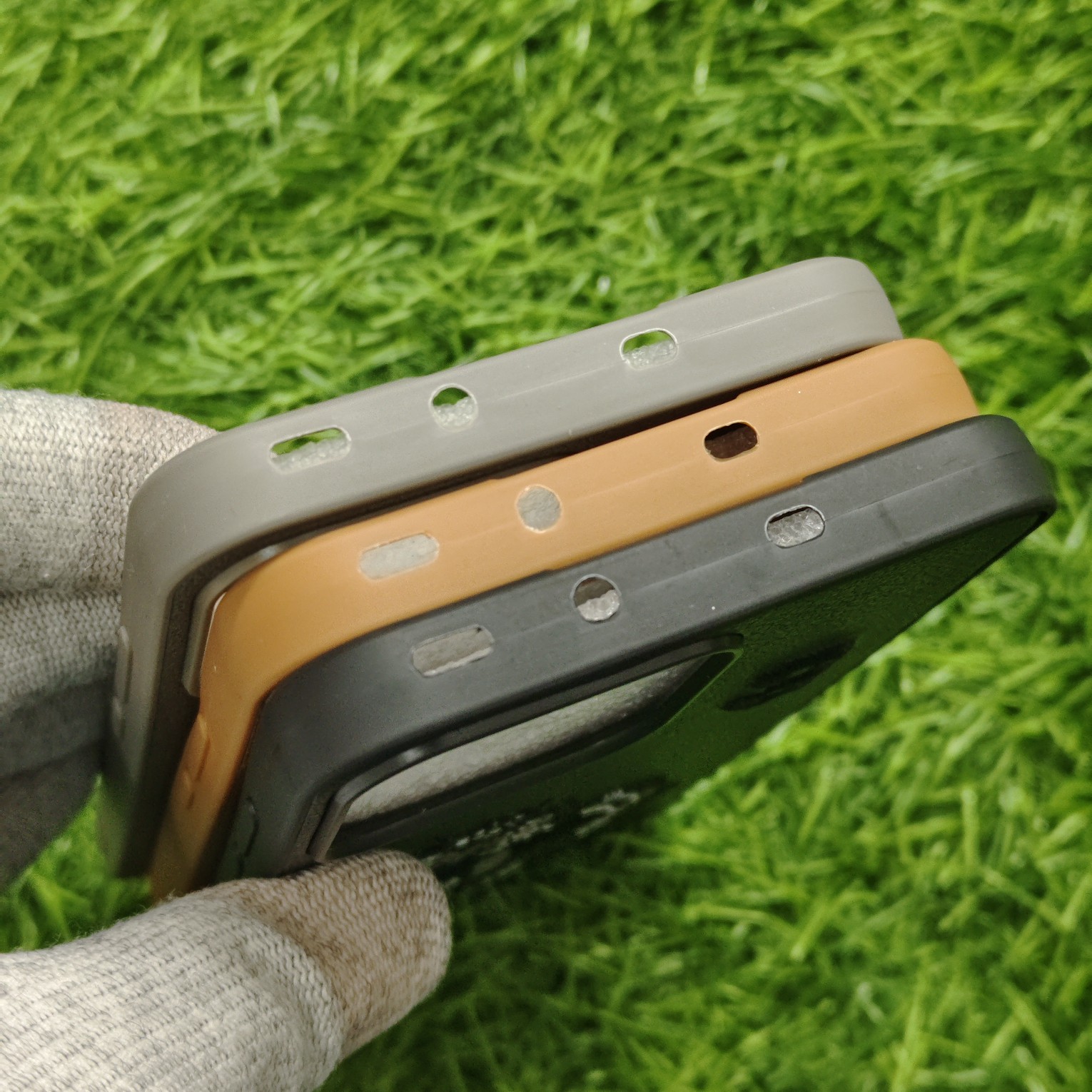 Oppo Reno 14 Premium Polo Leather Open Camera Back Cover - Image 5