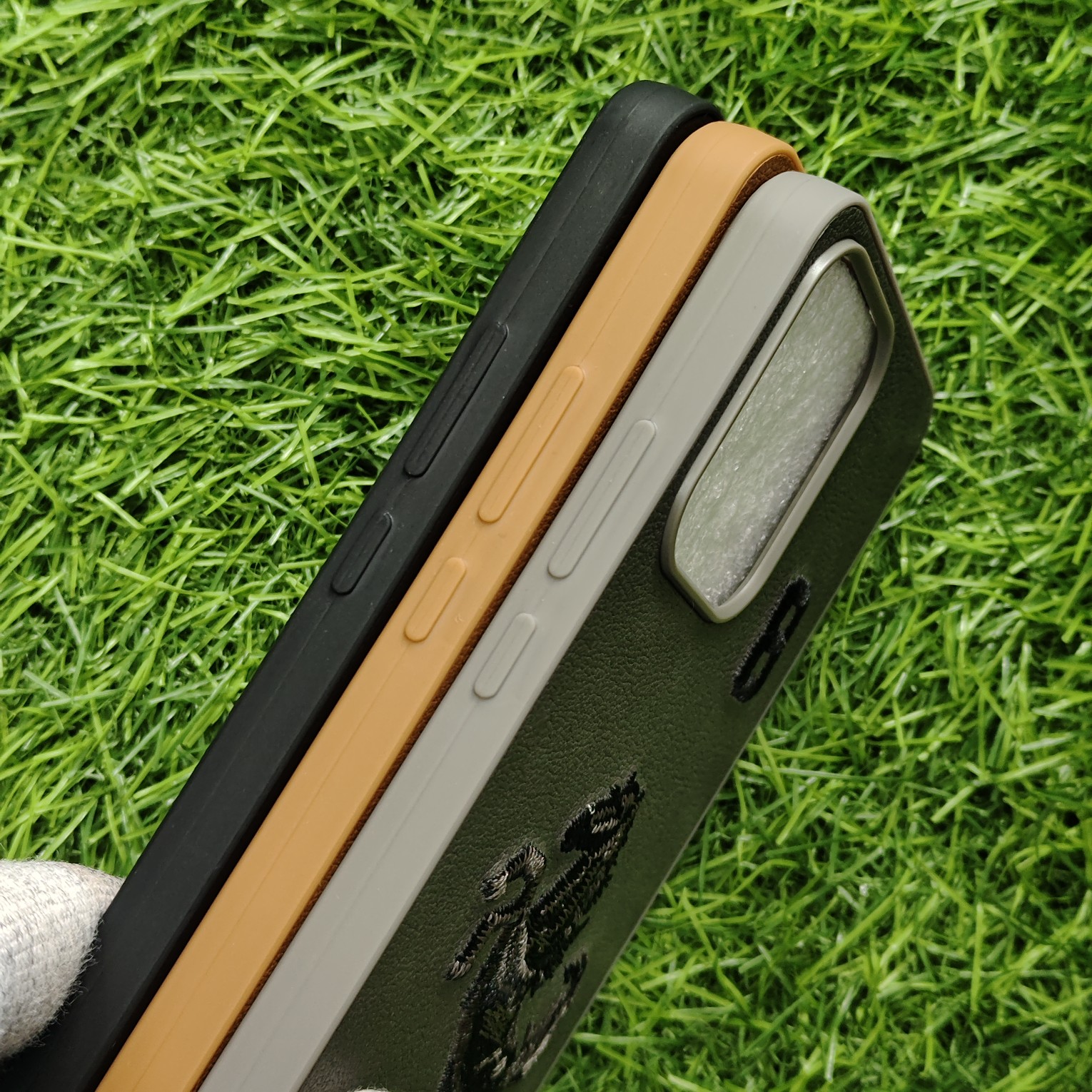 Oppo Reno 14 Pro Premium Polo Leather Open Camera Back Cover - Image 3