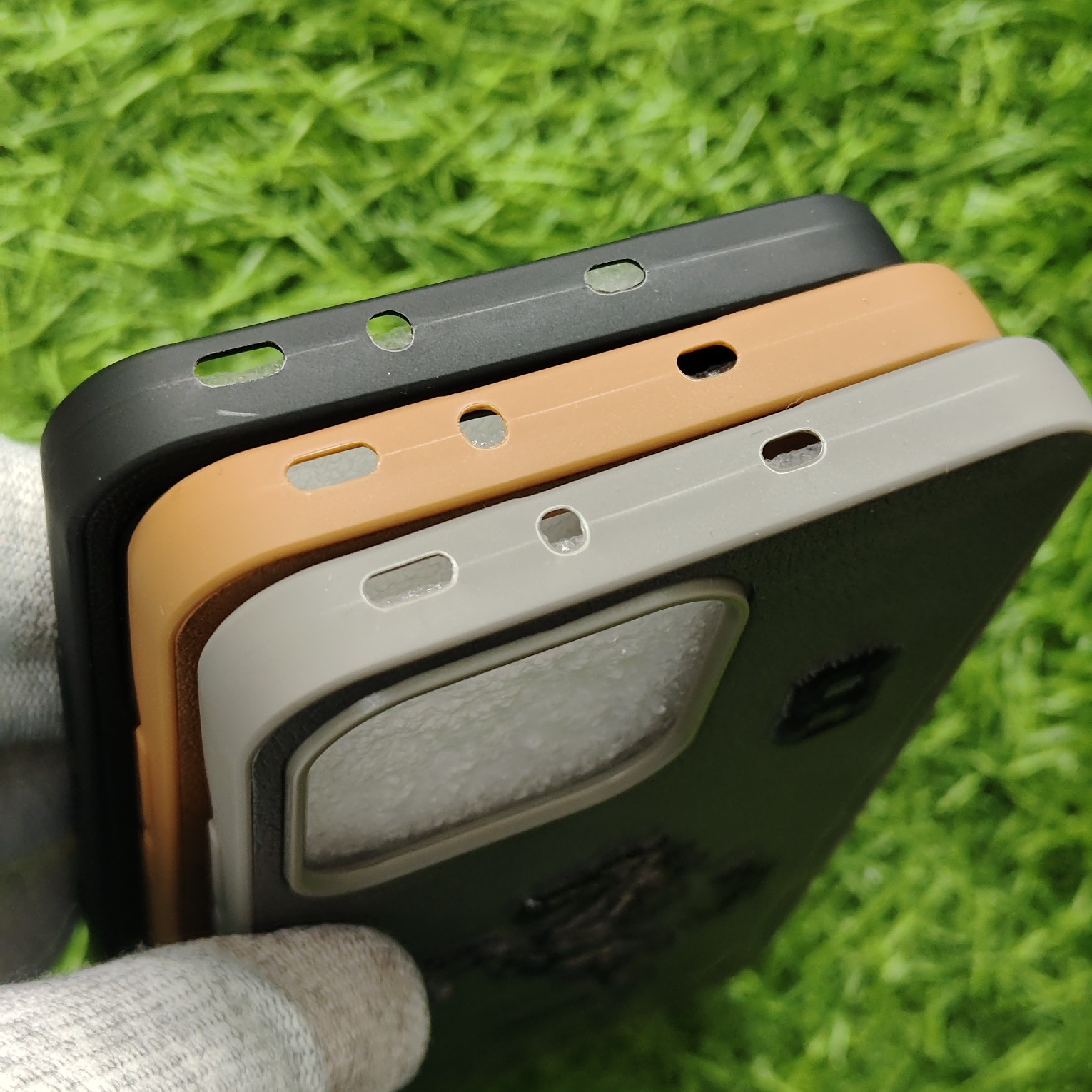 Oppo Reno 14 Pro Premium Polo Leather Open Camera Back Cover - Image 5