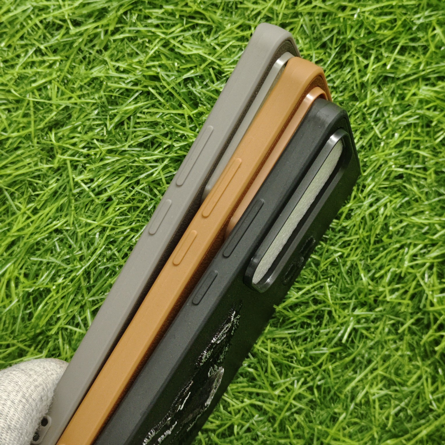 Oppo Reno 12 Premium Polo Leather Open Camera Back Cover - Image 3