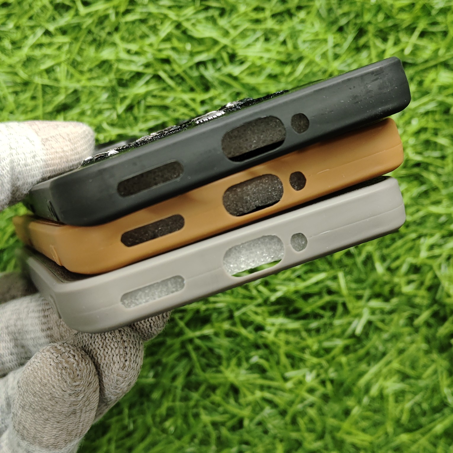 Oppo Reno 12 Premium Polo Leather Open Camera Back Cover - Image 4