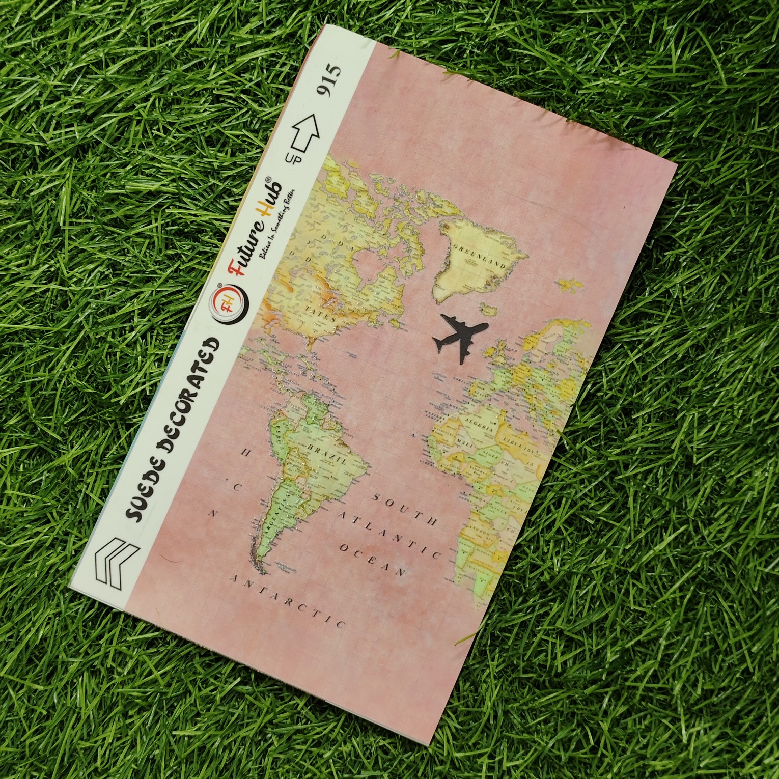 World Map (Pink) Graphics 3D Design Texture Skin For Realme Mobile