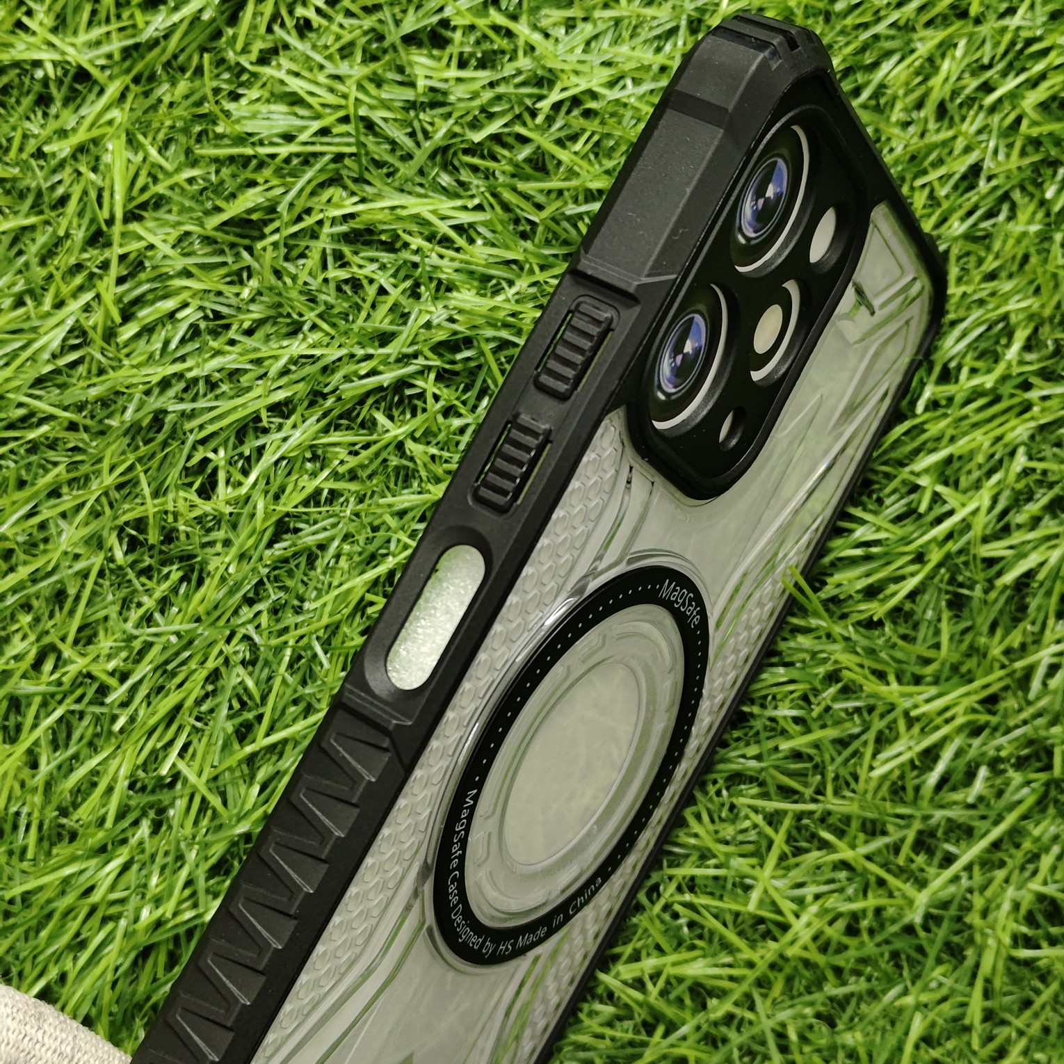 Redmi Note 12 & Poco M6 Pro Premium Transparent Armour Magsafe Back Cover - Image 3