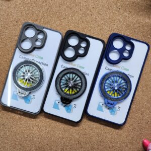 Vivo V60 & V60e & T4 Pro Transparent Wheel Magsafe Stand Back Cover