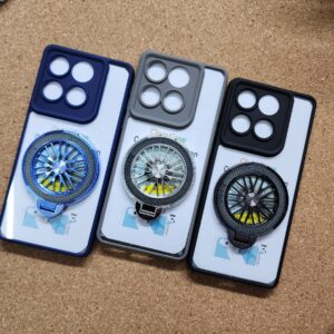 Moto Edge 60 Pro Transparent Wheel Magsafe Stand Back Cover