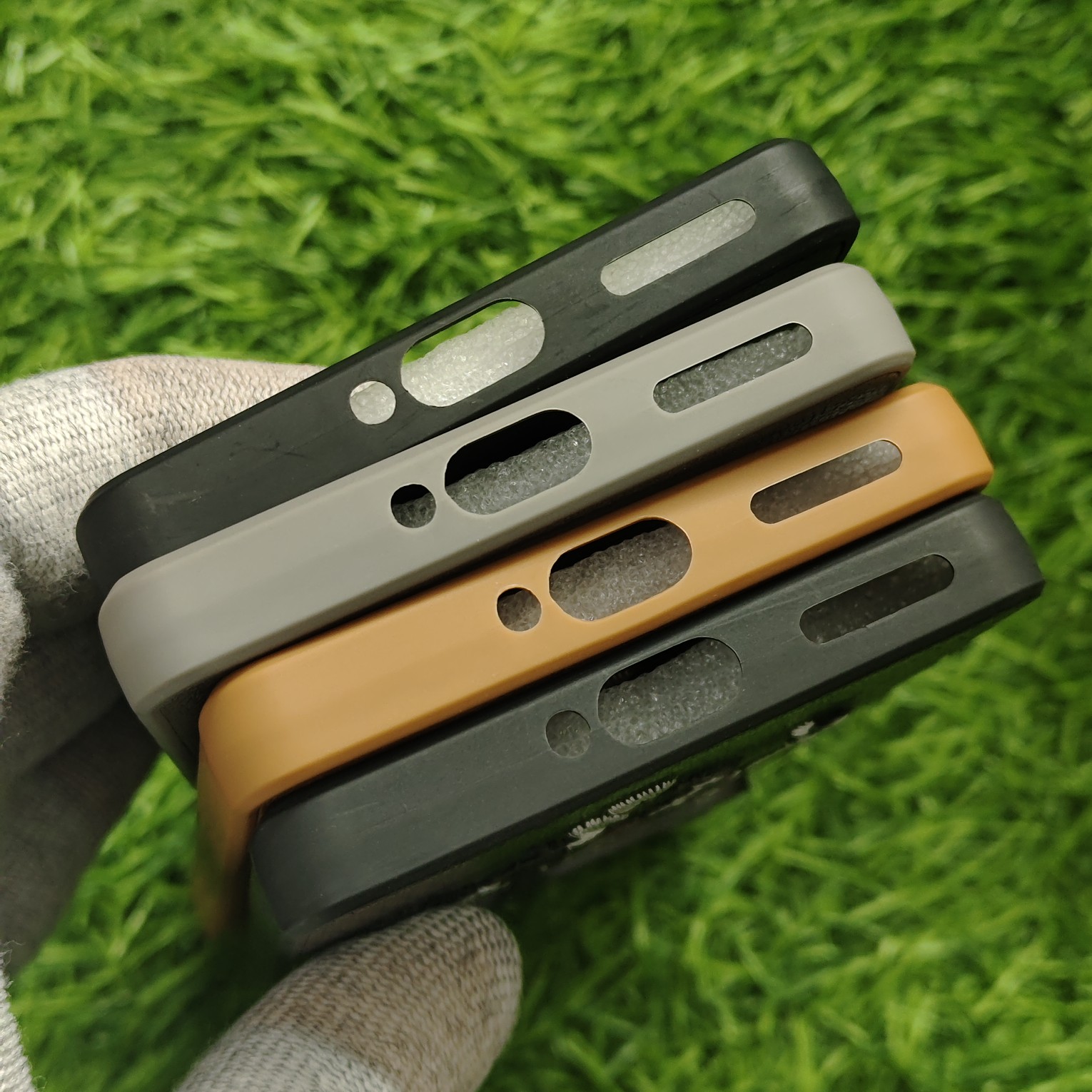 Motorola Edge 50 Premium Polo Leather Open Camera Back Cover - Image 4