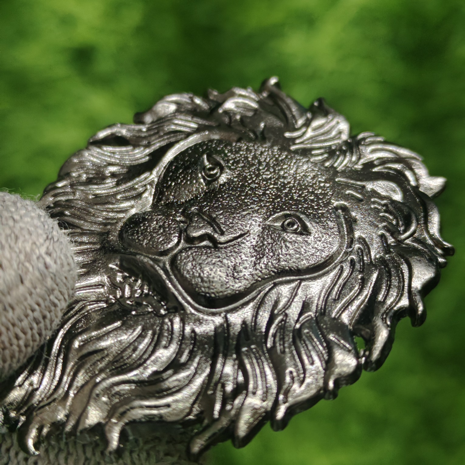 Oppo Reno 14 Premium Puffer Leather Finish Back Cover With Metal Lion Logo