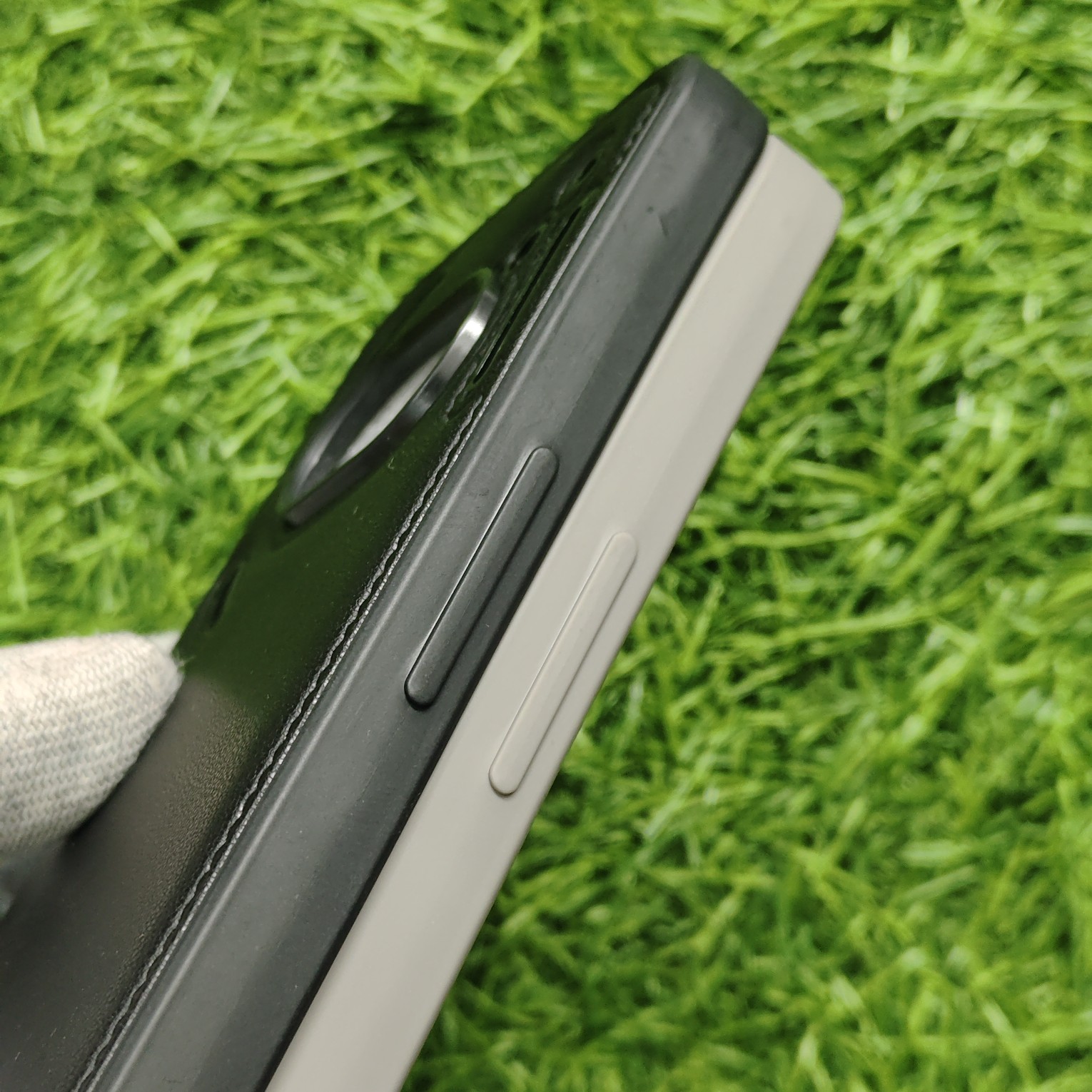 Nothing Phone 2a Premium Puffer Leather Finish Back Cover With Metal Lion Logo - Image 6