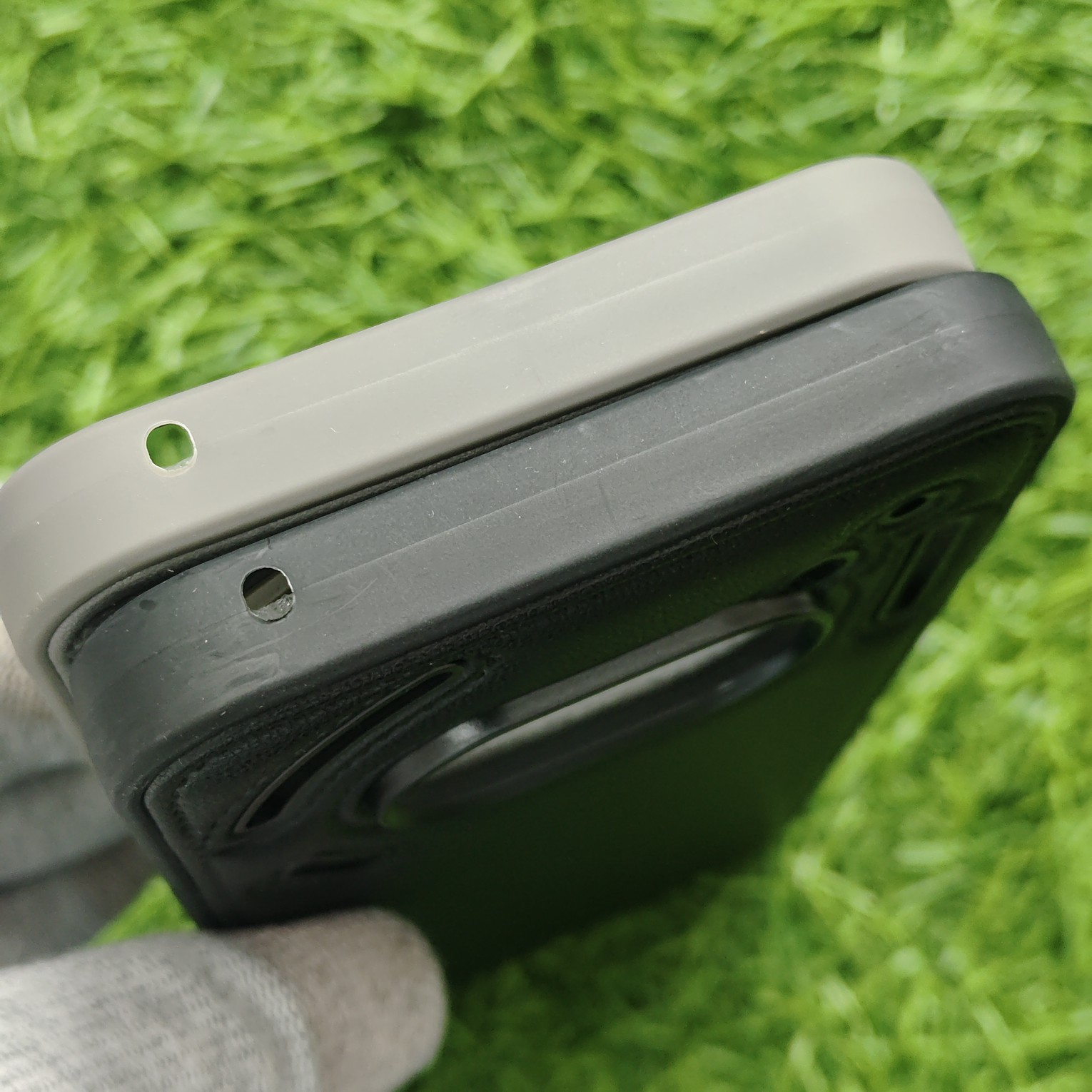 Nothing Phone 2a Premium Puffer Leather Finish Back Cover With Metal Lion Logo - Image 7