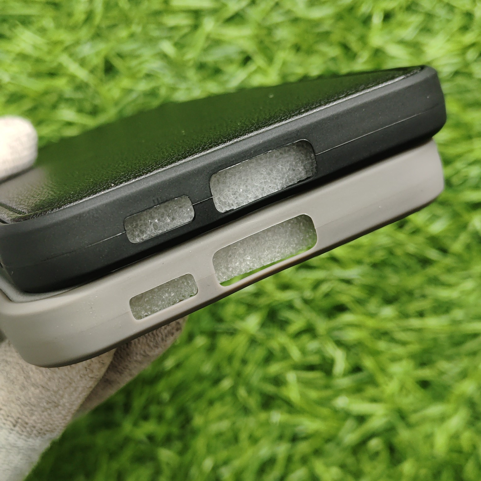 Samsung Galaxy S23 FE Premium Puffer Leather Finish Back Cover With Metal Lion Logo - Image 5