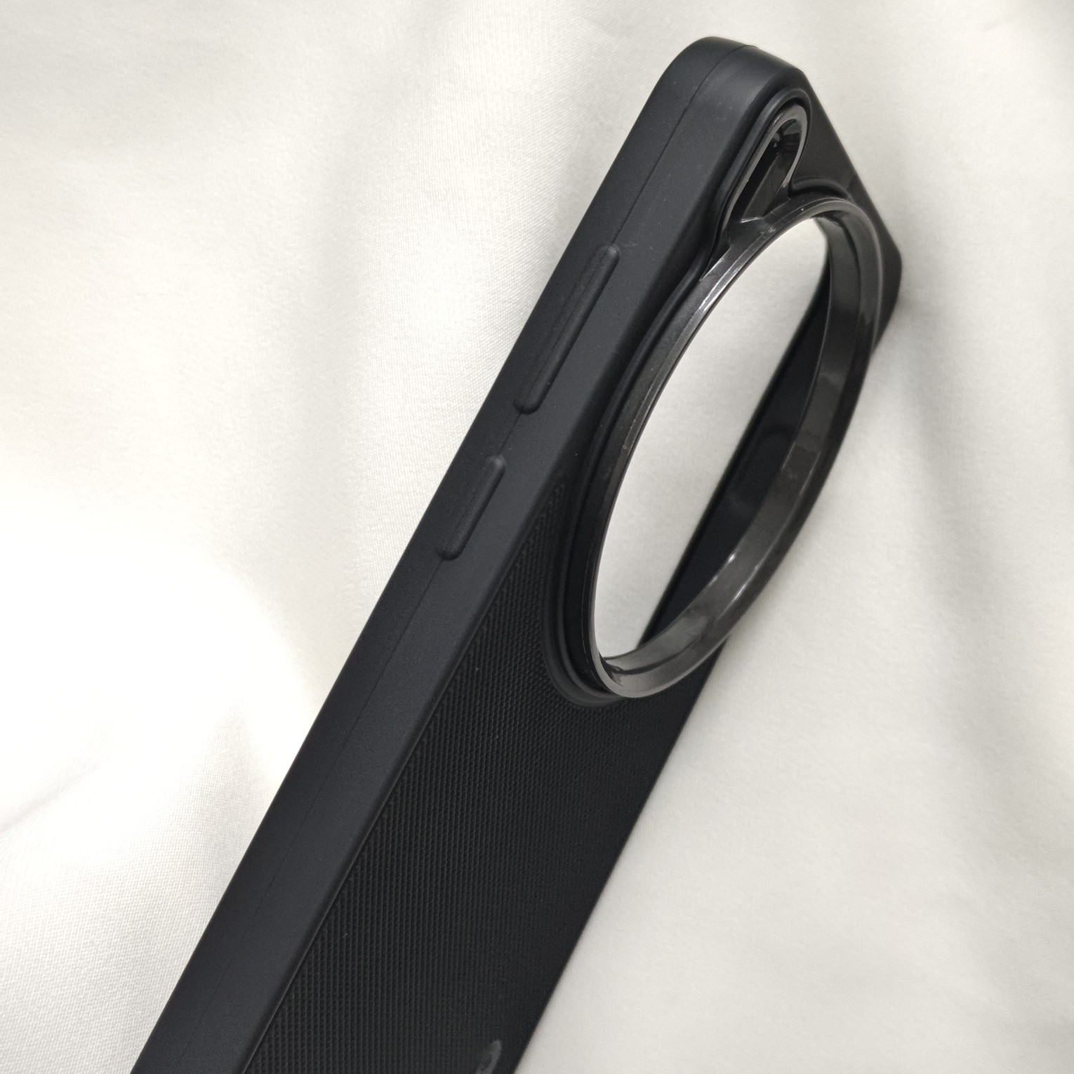 Vivo X300 Pro Black Nilkin Back Cover With Cloth Inside - Image 3
