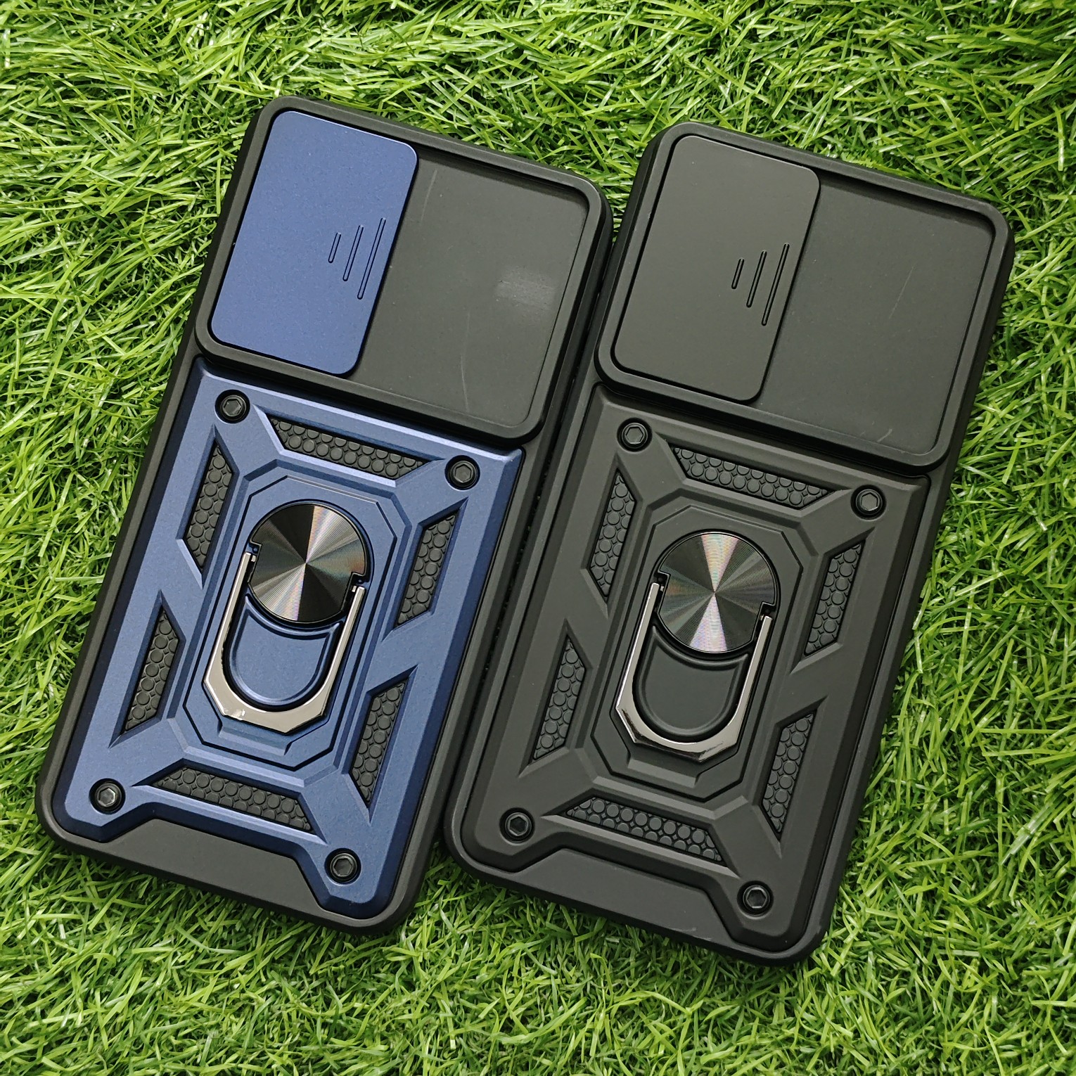 Samsung A56 Shutter Armor Back Cover with ring holder - Image 3