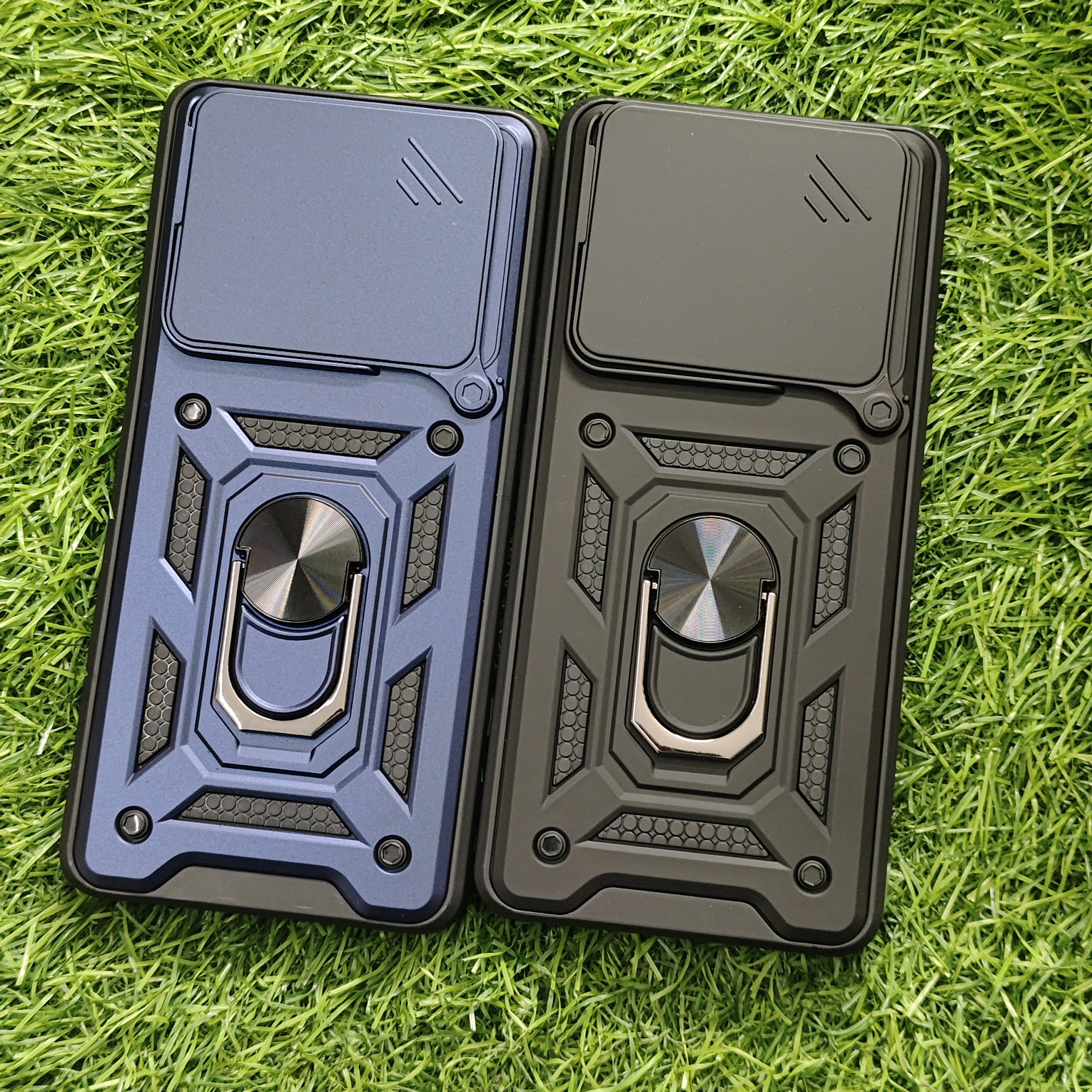 Realme 15 Shutter Armor Back Cover with ring holder - Image 2