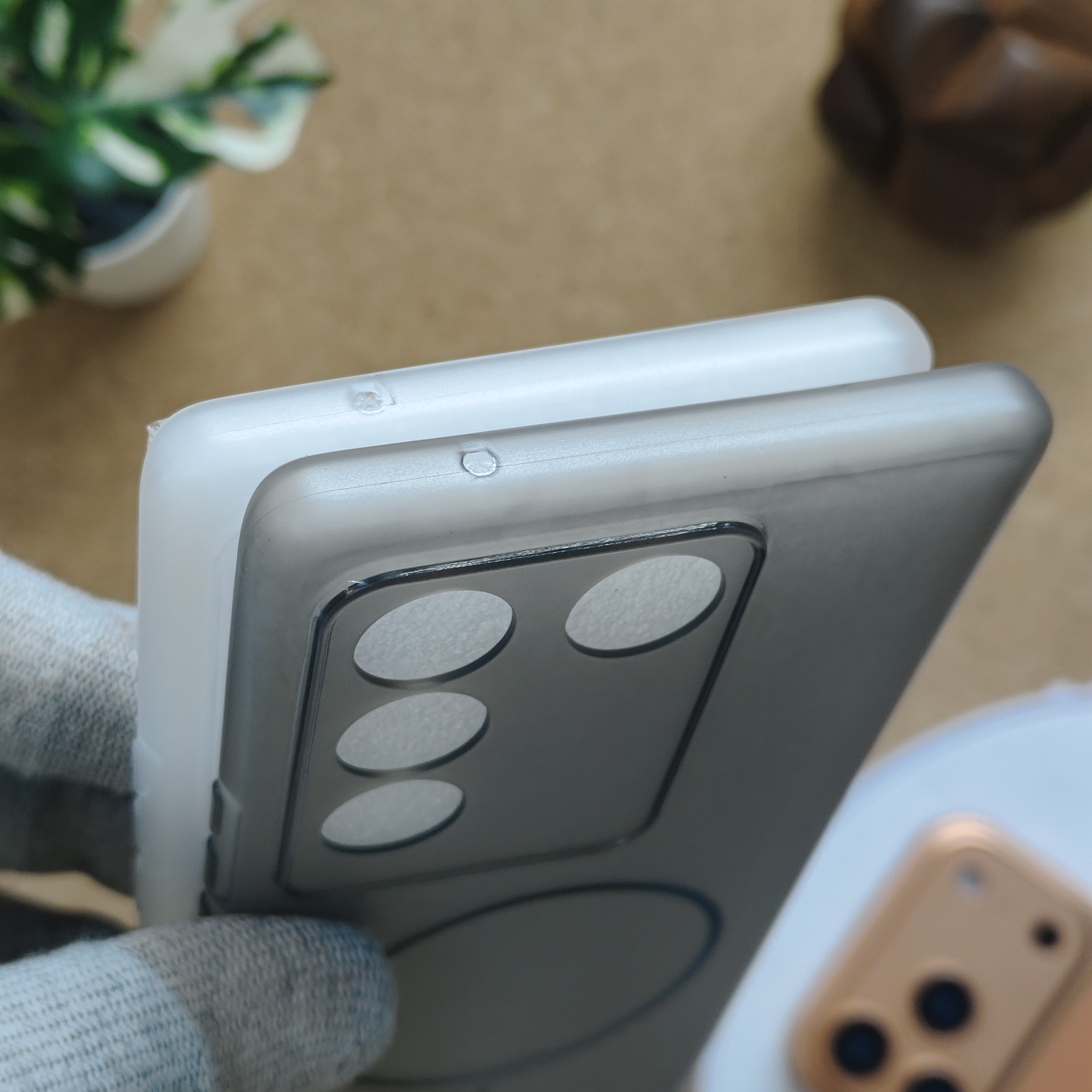 Vivo V27 & V27 Pro Paper Silicon Shadow Back Cover No Magsafe - Image 5