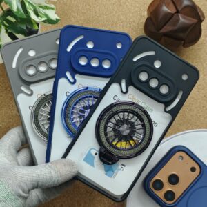 Nothing Phone 3A Transparent Wheel Magsafe Stand Back Cover