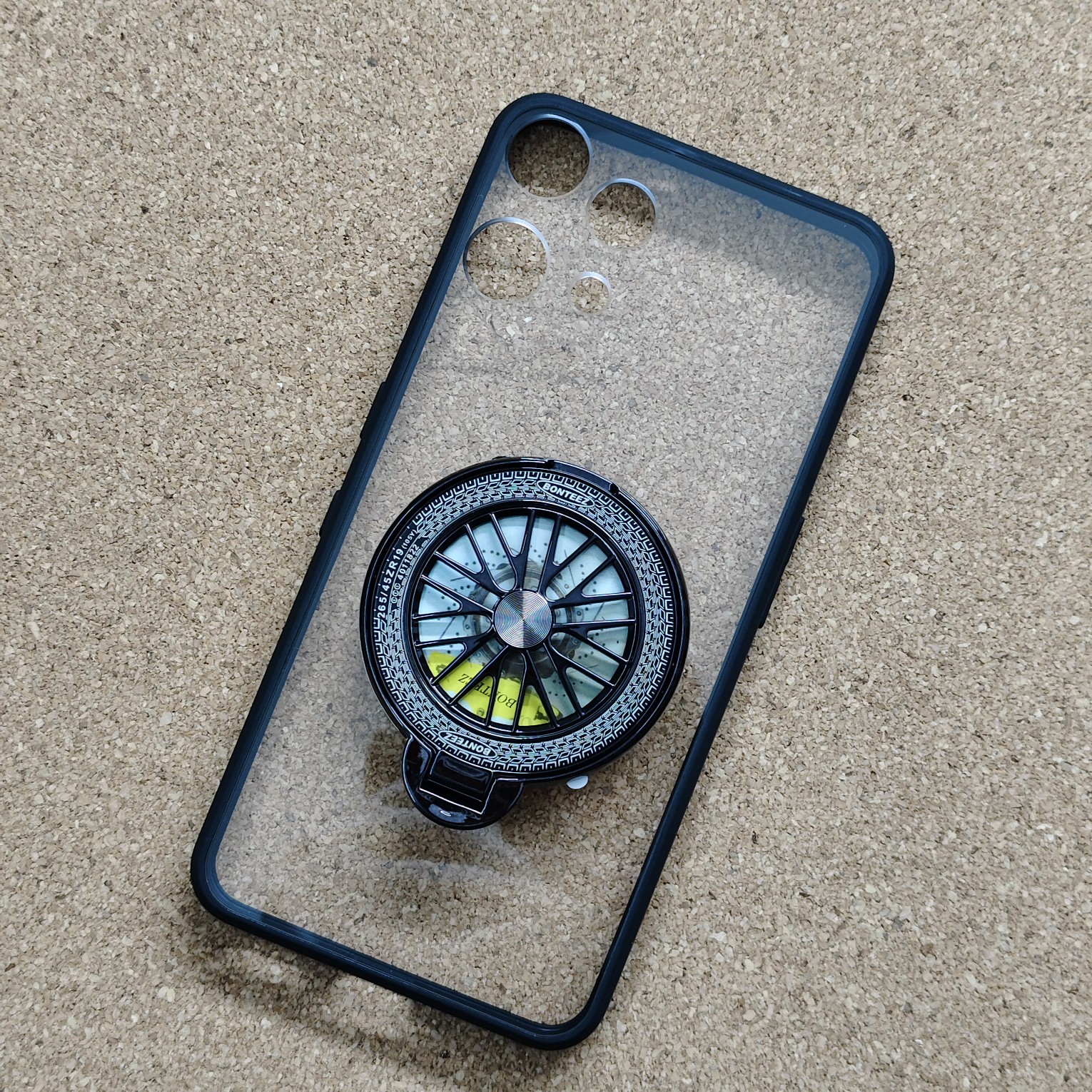 Nothing Phone 3A Lite Premium Transparent Doyers Back Cover With Wheel Magsafe Stand