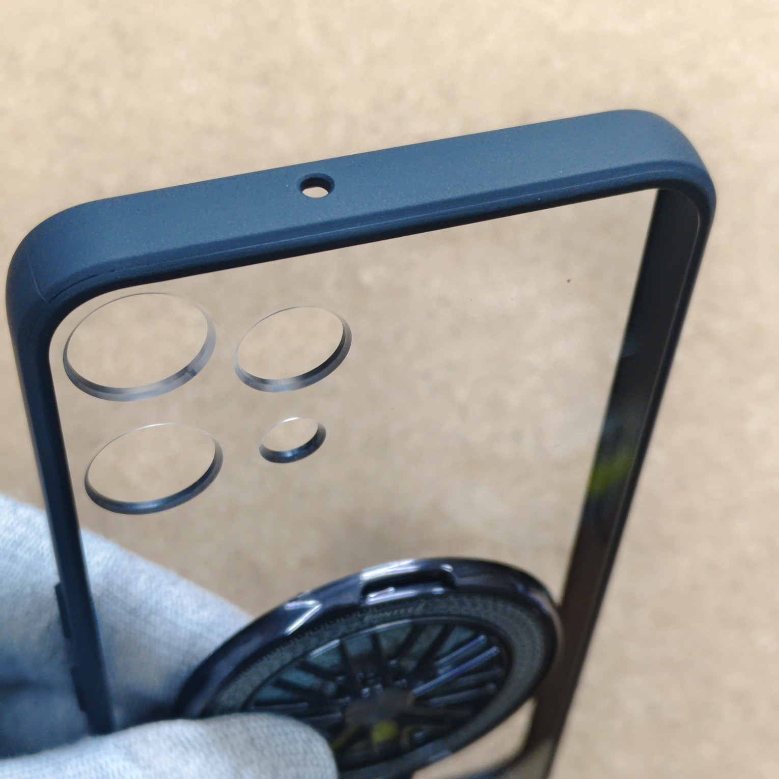 Nothing Phone 3A Lite Premium Transparent Doyers Back Cover With Wheel Magsafe Stand