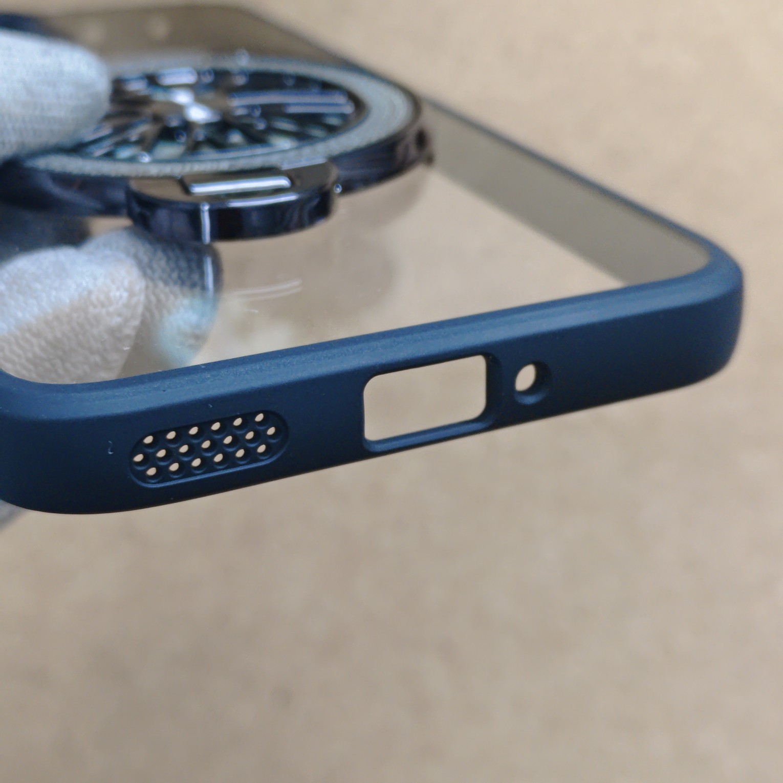 Oneplus 15R Premium Transparent Doyers Back Cover With Wheel Magsafe Stand - Image 4