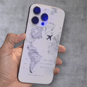 Travel Design Matte Transparent Mobile Skin For iPhone