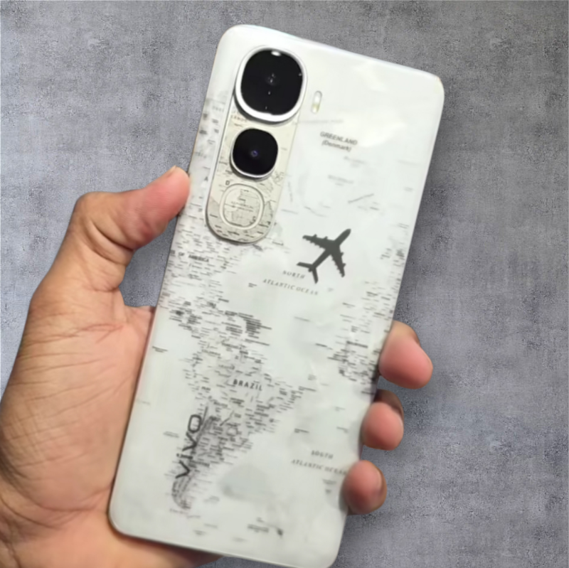 Travel Design Matte Transparent Mobile Skin For Vivo
