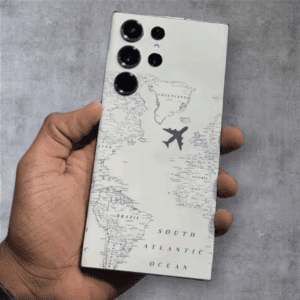 Travel Design Matte Transparent Mobile Skin For Samsung