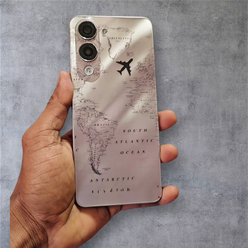 Travel Design Matte Transparent Mobile Skin For Oppo