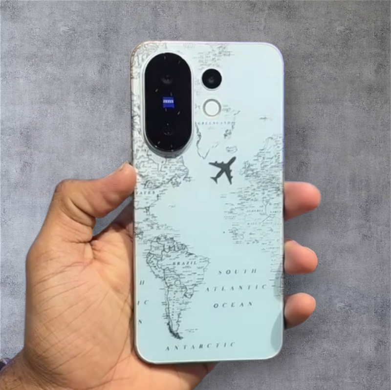 Vivo X200 FE Travel Printed Matte Transparent Skin