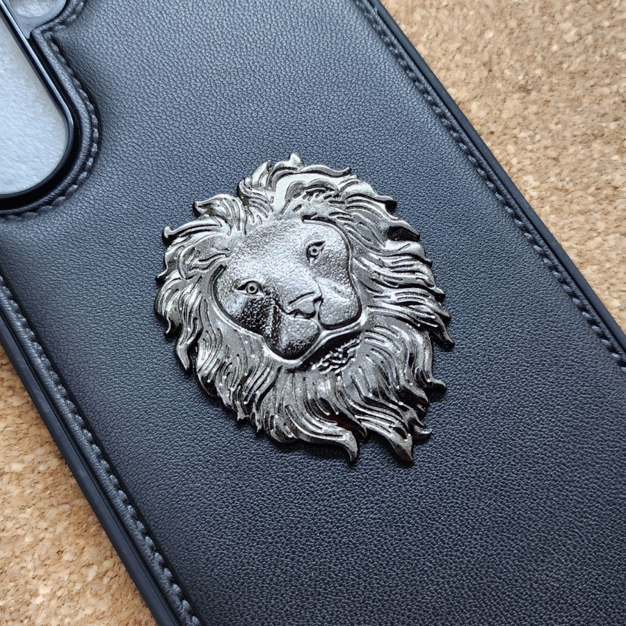 metal logo lion