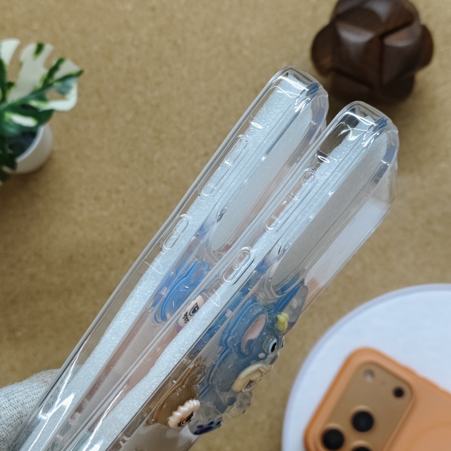 Samsung A55 Premium Transparent 3D Labubu Dolls Back Cover - Image 3