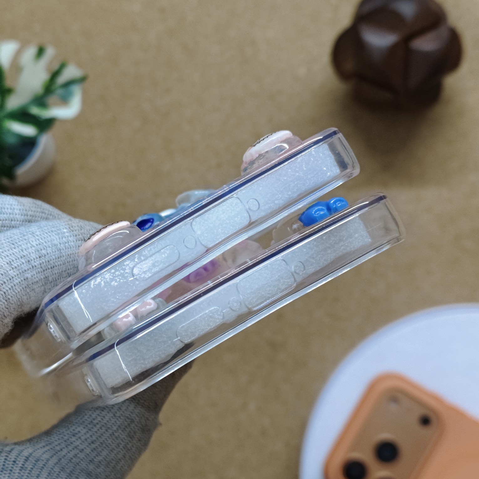 Samsung A55 Premium Transparent 3D Labubu Dolls Back Cover - Image 4