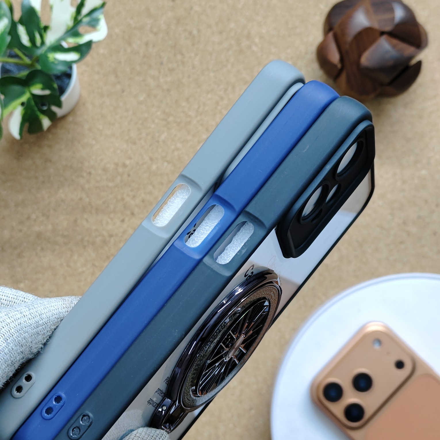 Oneplus Nord CE 2 Lite Transparent Wheel Magsafe Stand Back Cover - Image 3