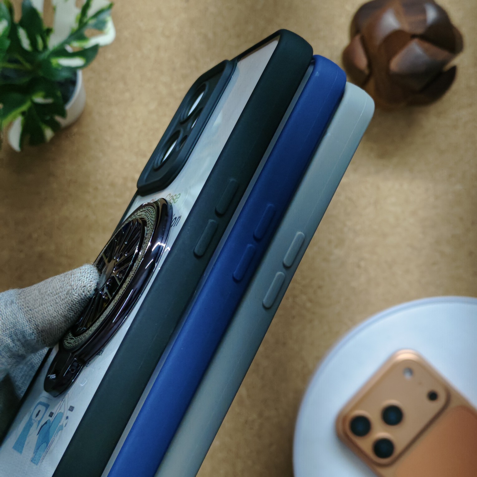 Oneplus Nord CE 2 Lite Transparent Wheel Magsafe Stand Back Cover - Image 5