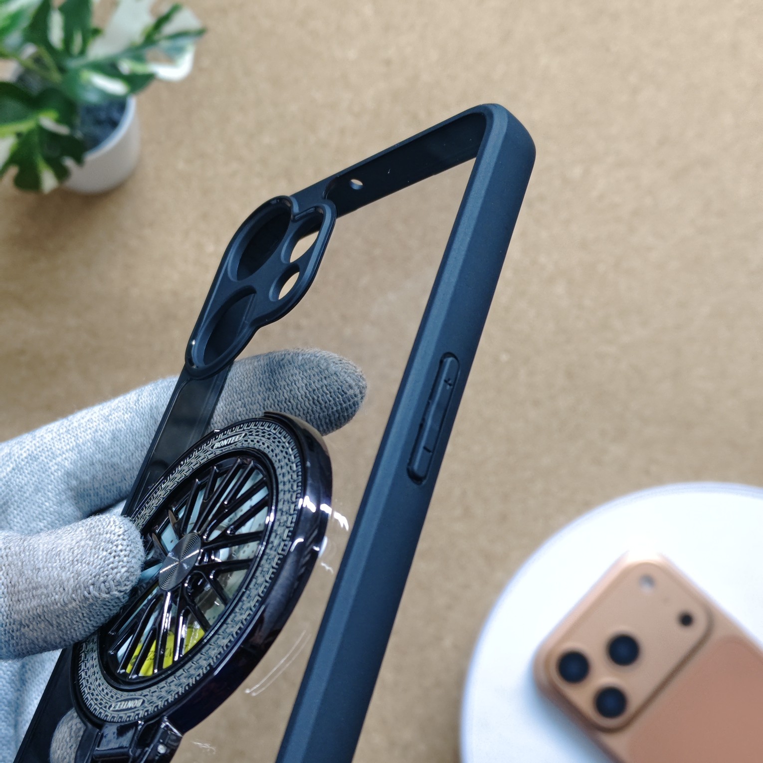 Nothing CMF Phone 2 Pro Premium Transparent Doyers Back Cover With Wheel Magsafe Stand - Image 5