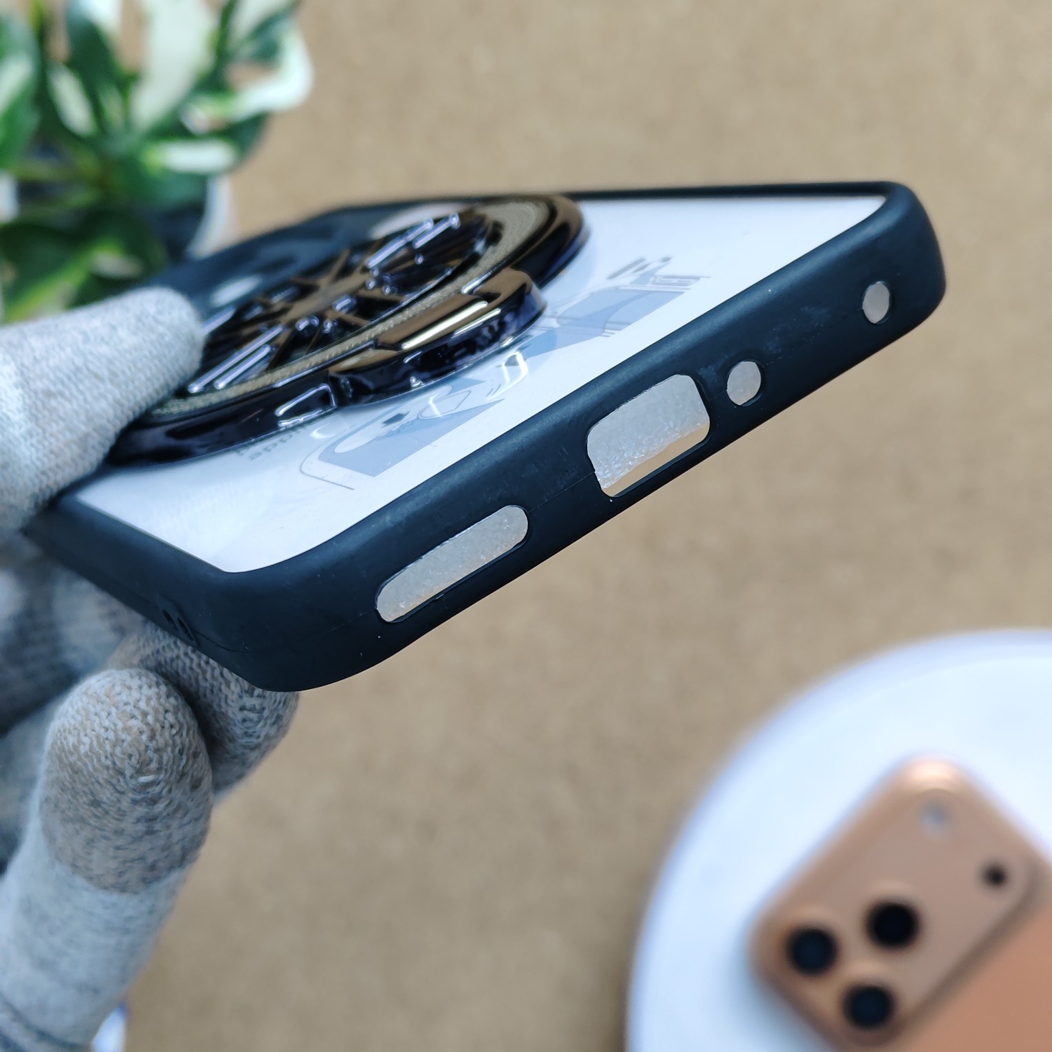 Oppo F29 Transparent Wheel Magsafe Stand Back Cover - Image 4