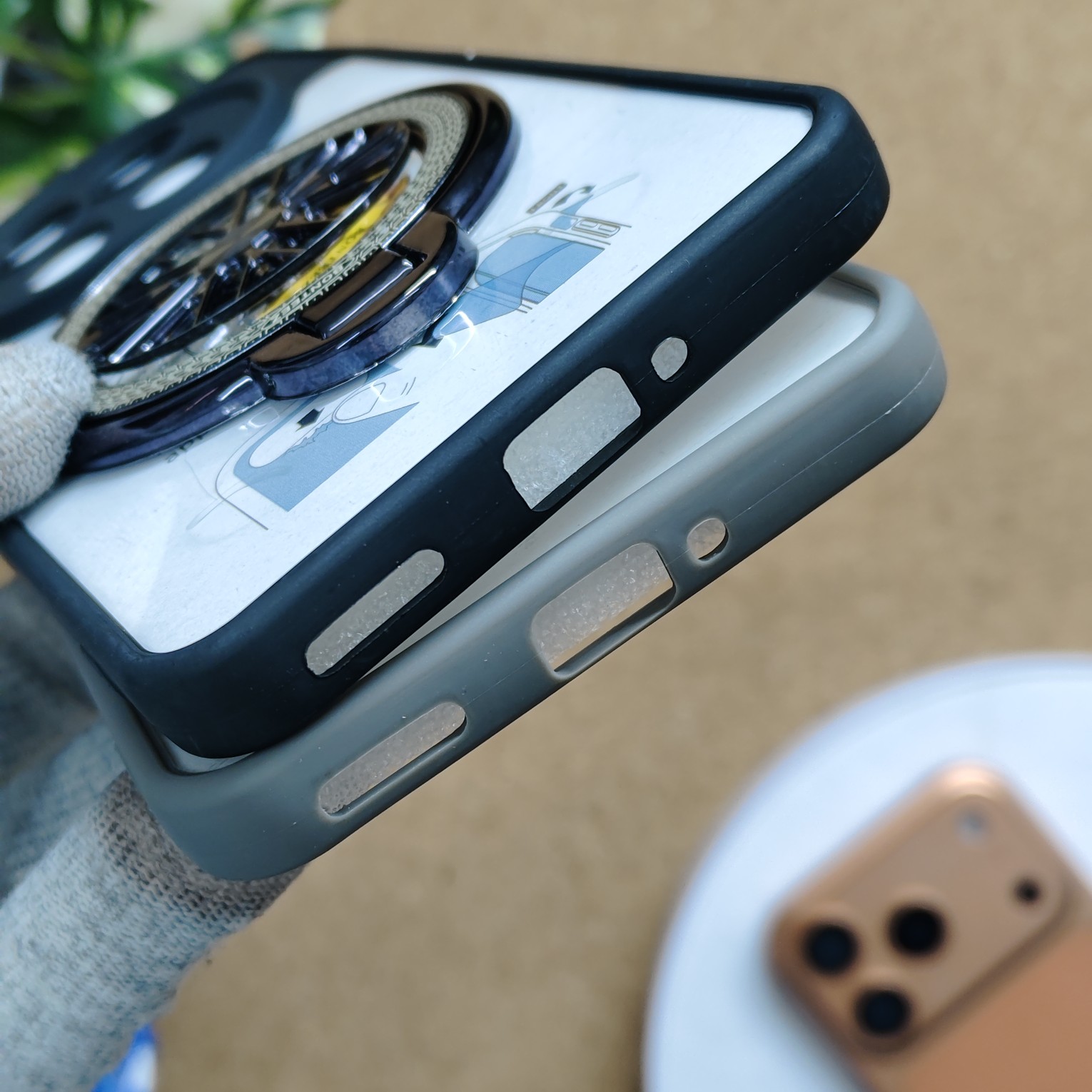 Oppo F29 Pro Transparent Wheel Magsafe Stand Back Cover - Image 4