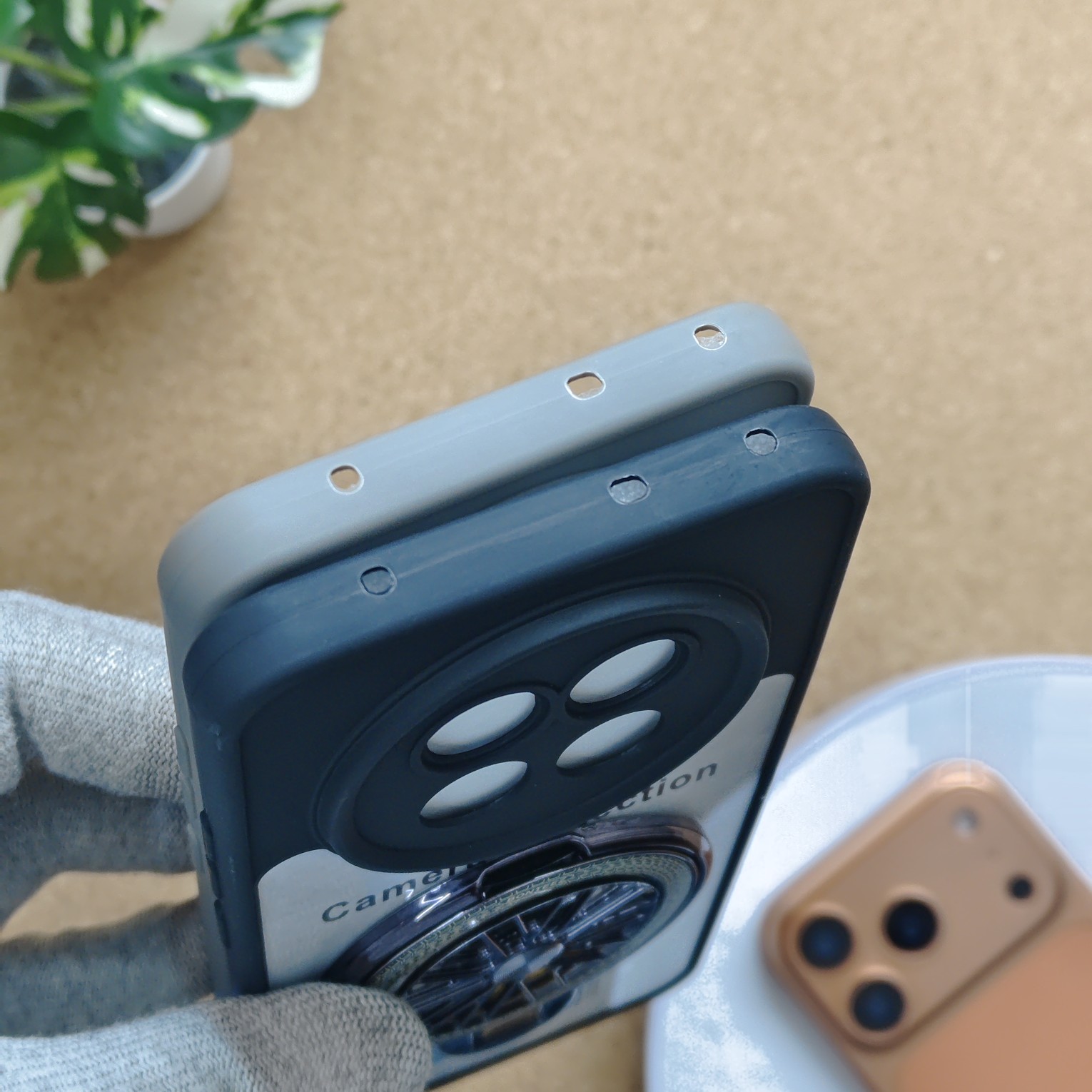 Oppo F29 Pro Transparent Wheel Magsafe Stand Back Cover - Image 5