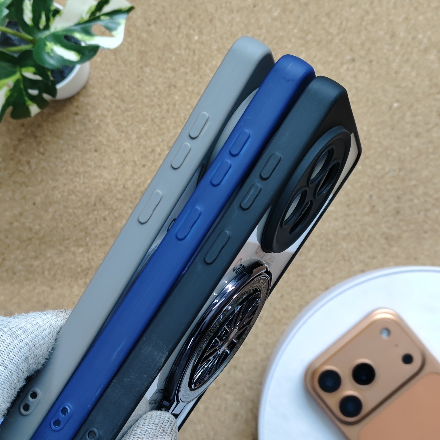 Oneplus 13R Transparent Wheel Magsafe Stand Back Cover - Image 3