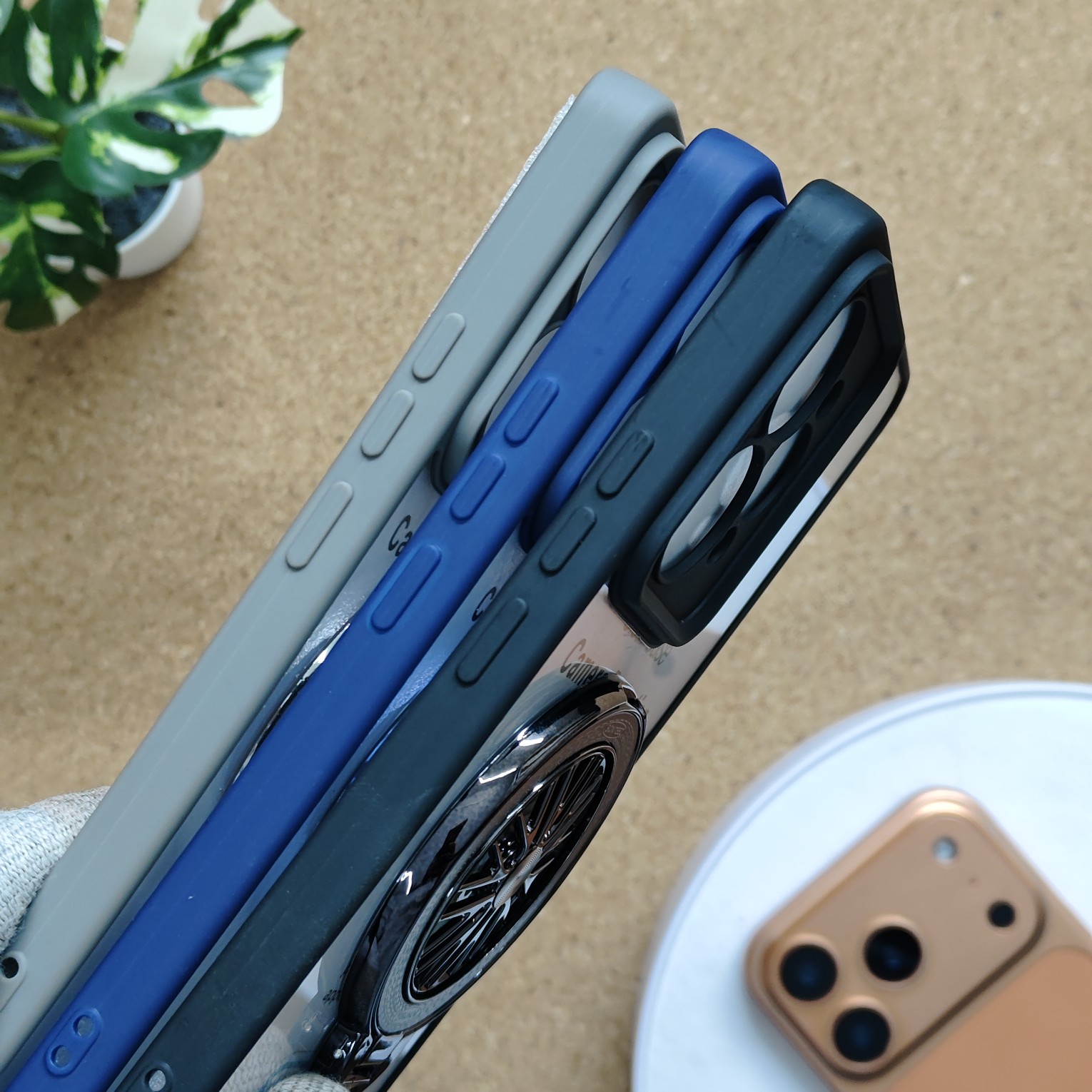Realme 15 Pro Transparent Wheel Magsafe Stand Back Cover - Image 3