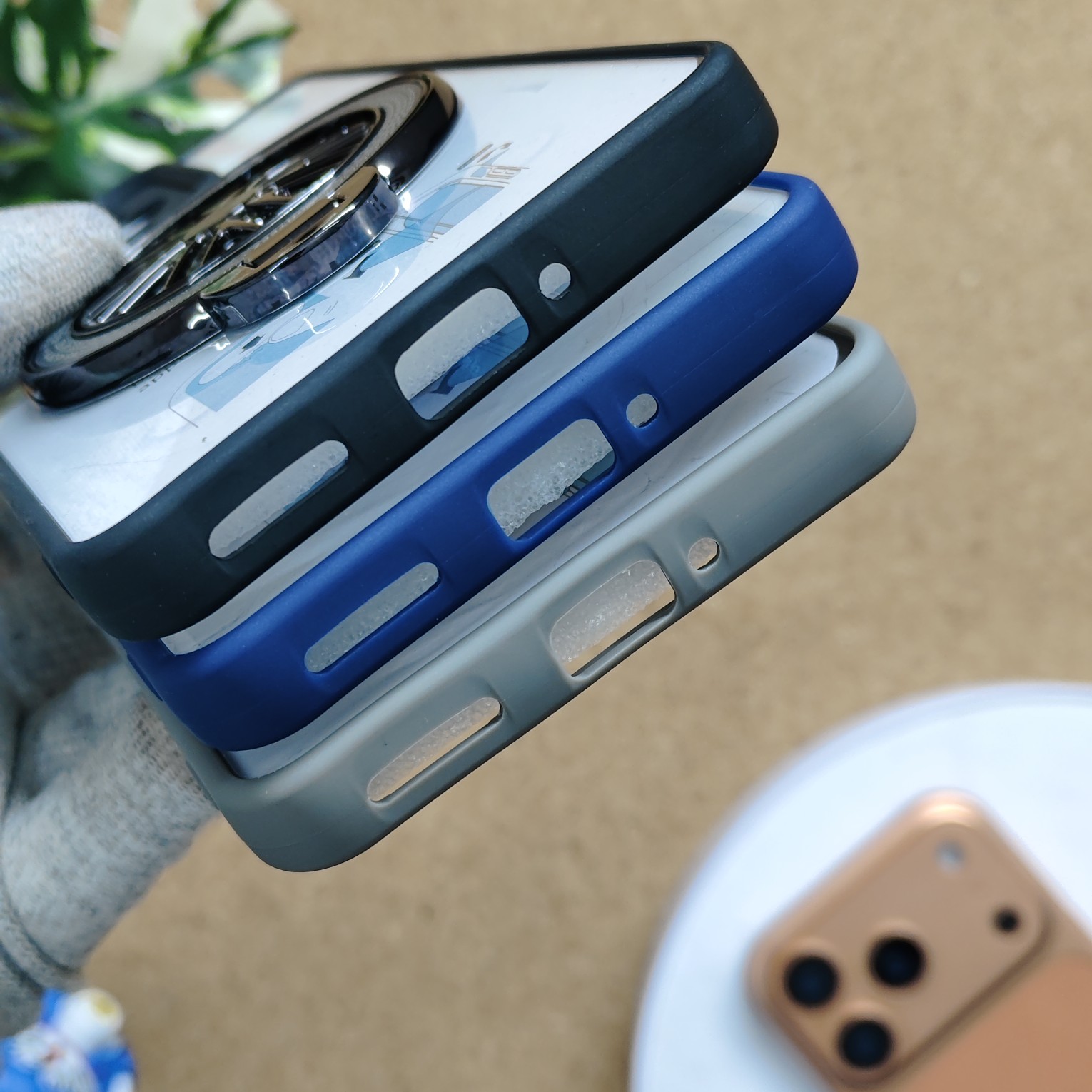 Realme 15 Pro Transparent Wheel Magsafe Stand Back Cover - Image 4