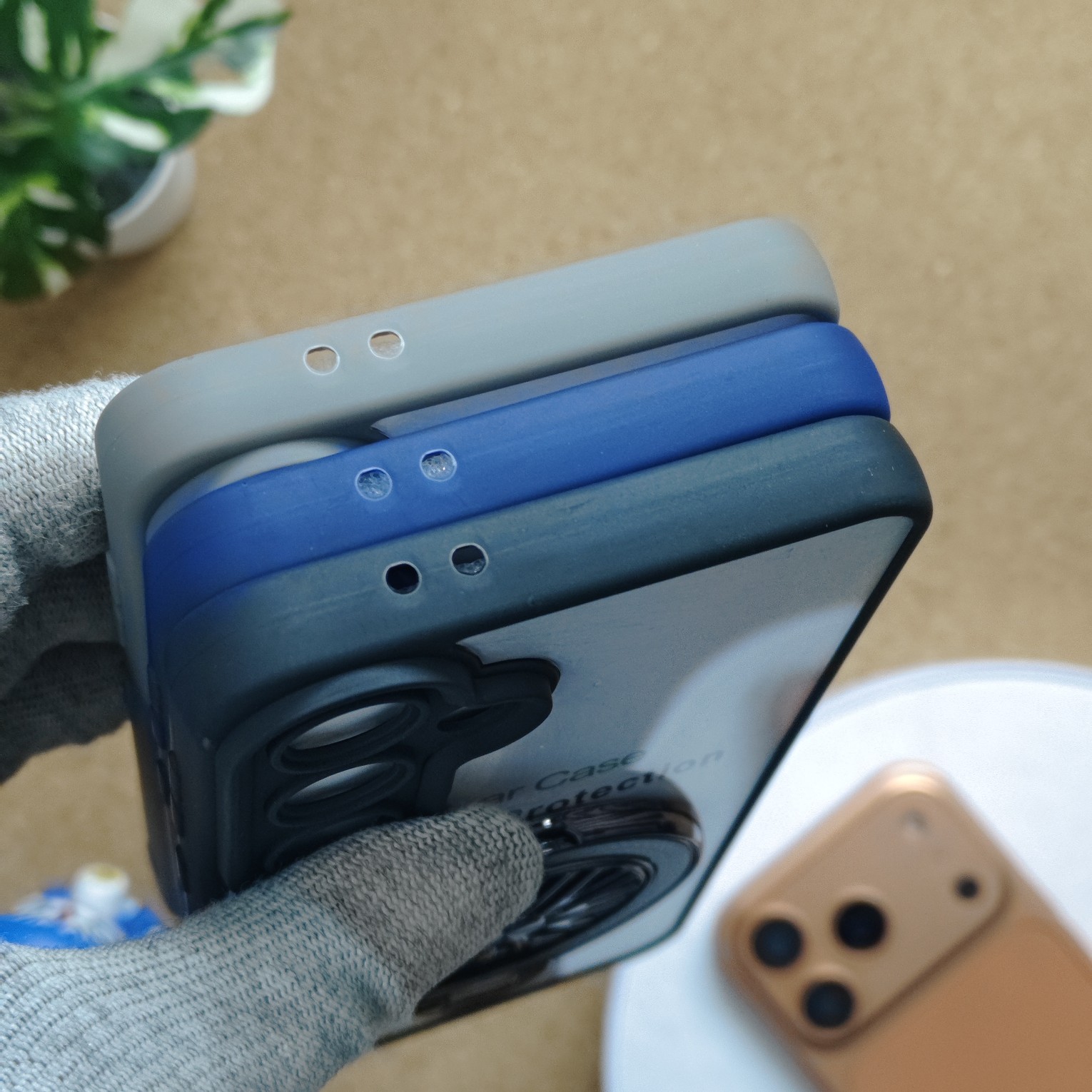 Samsung Galaxy S24 FE Transparent Wheel Magsafe Stand Back Cover - Image 5