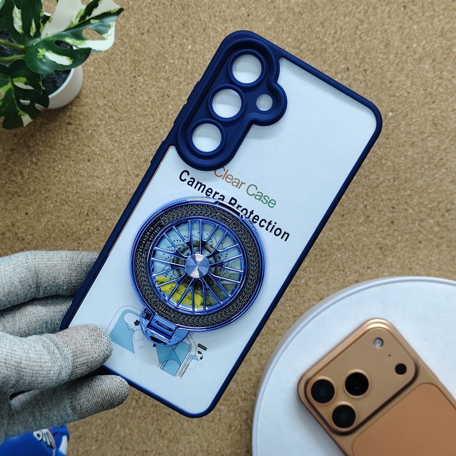 Samsung Galaxy S24 FE Transparent Wheel Magsafe Stand Back Cover - Image 8