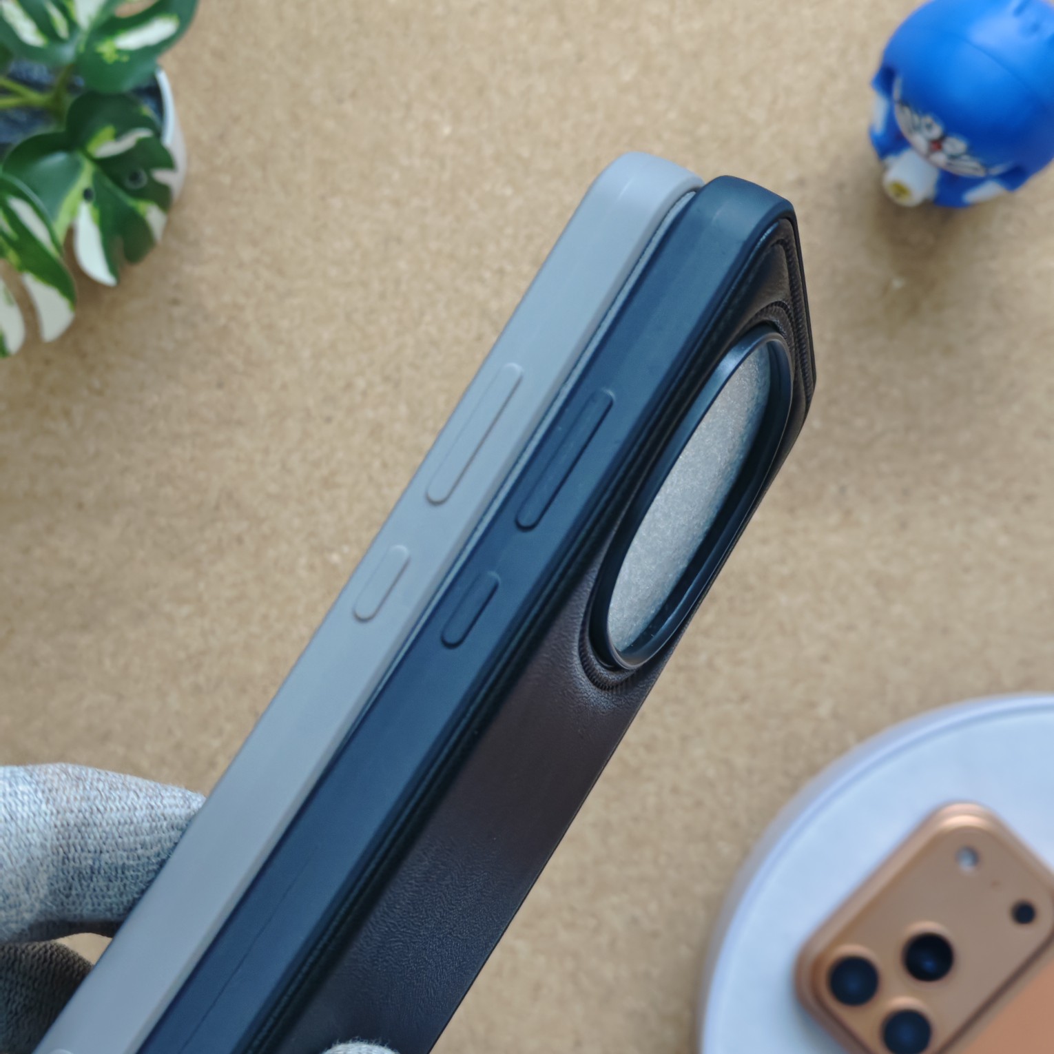 Oppo F31 Pro Premium Puffer Leather Finish Back Cover - Image 3