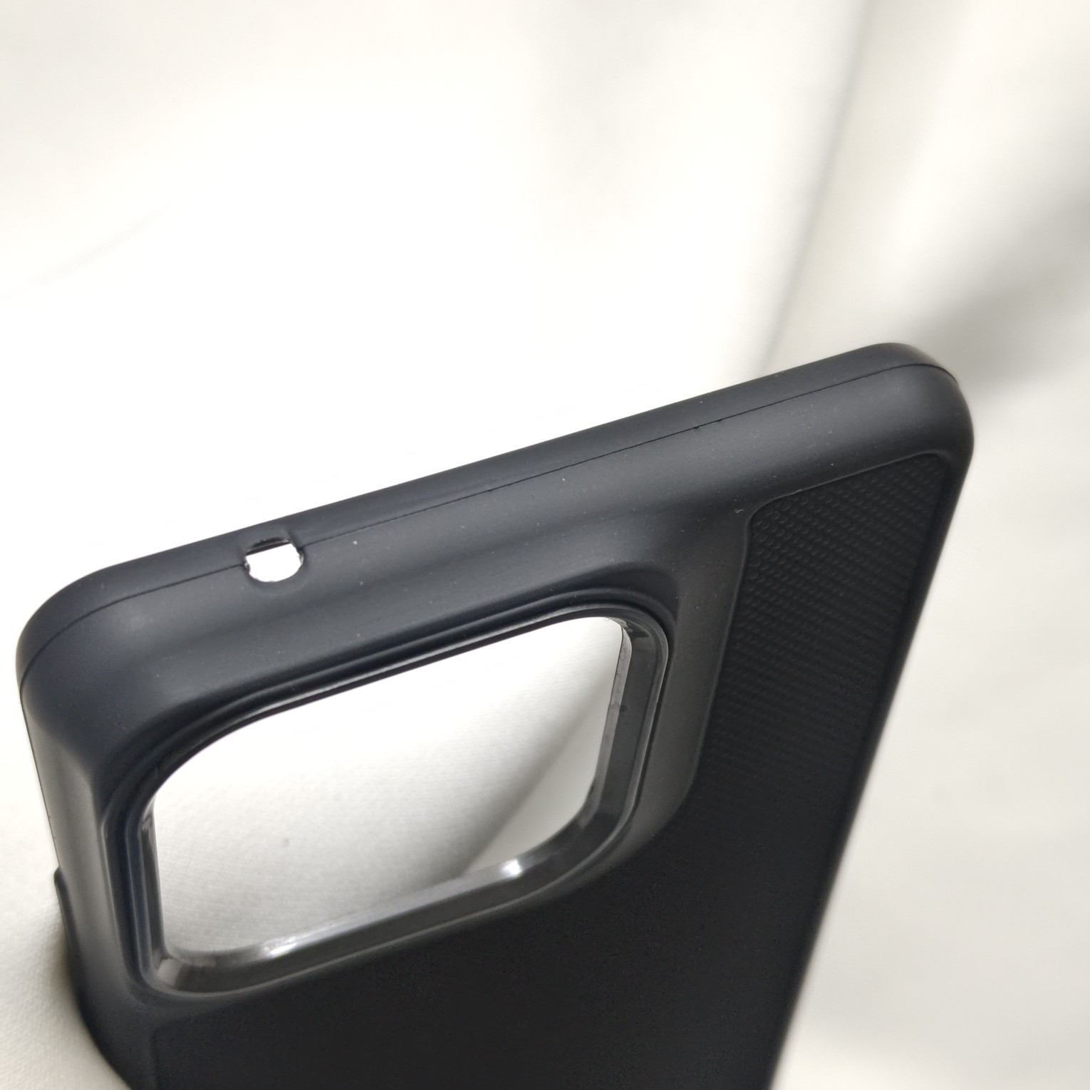 Motorola Edge 70 Black Nilkin Back Cover With Cloth Inside - Image 5