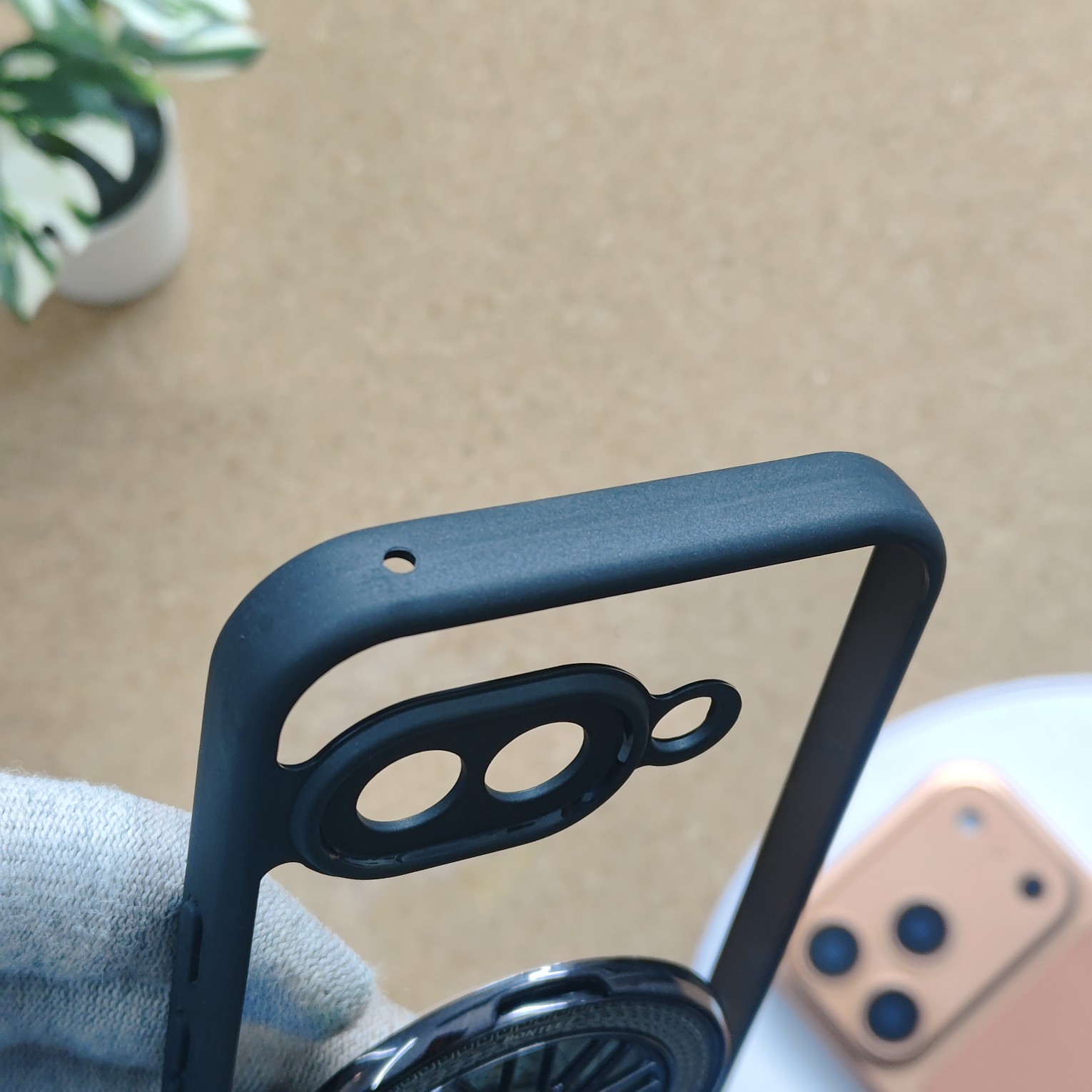 Google Pixel 9a Premium Transparent Doyers Back Cover With Wheel Magsafe Stand - Image 5