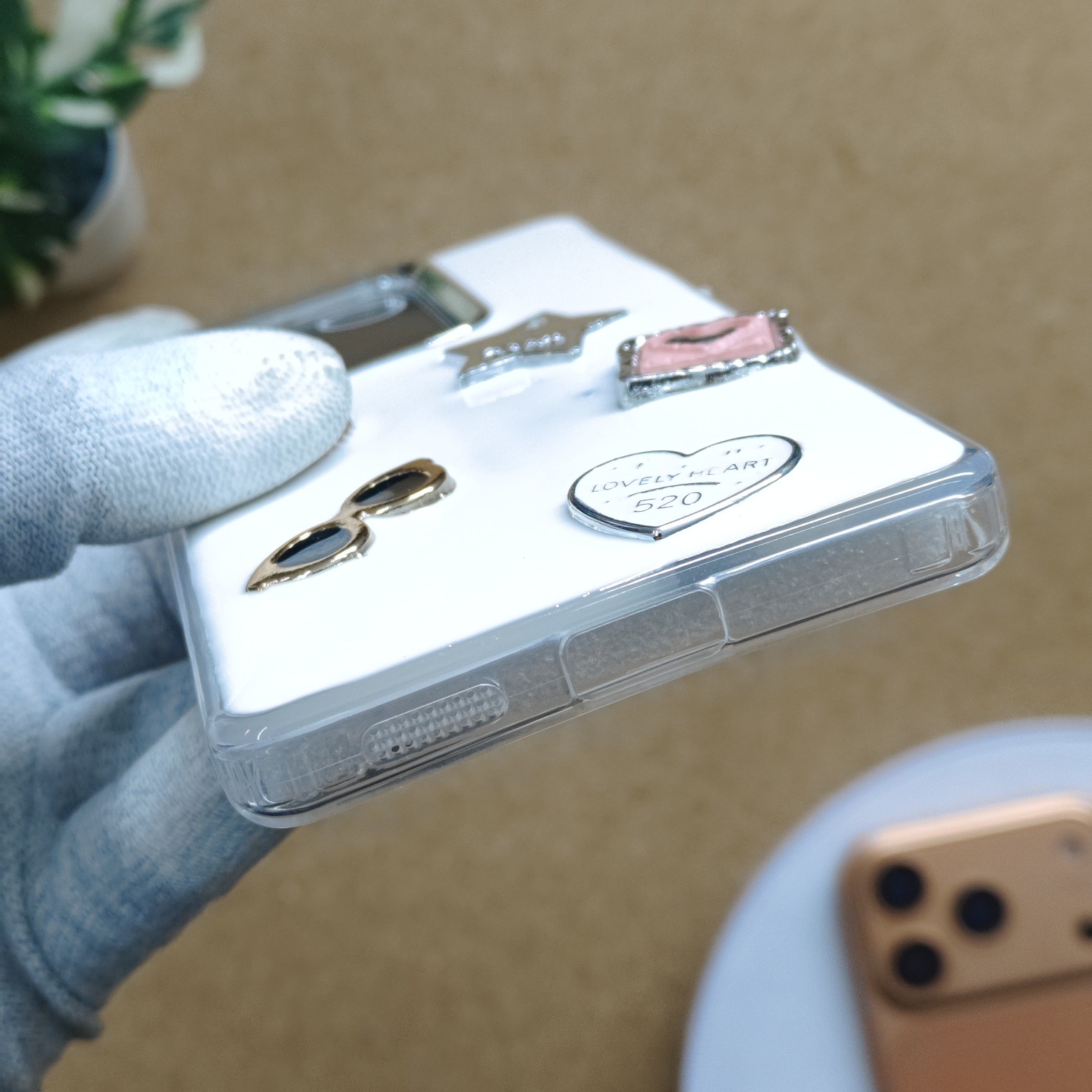 Vivo V27 & V27 Pro Premium Girlish 3D White Back Cover With Stylish Charm - Image 4