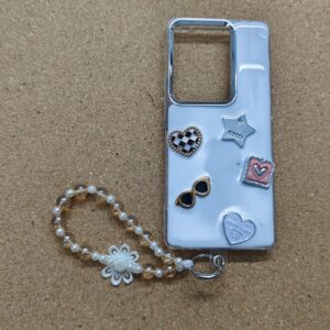 Vivo V27 & V27 Pro Premium Girlish 3D White Back Cover With Stylish Charm