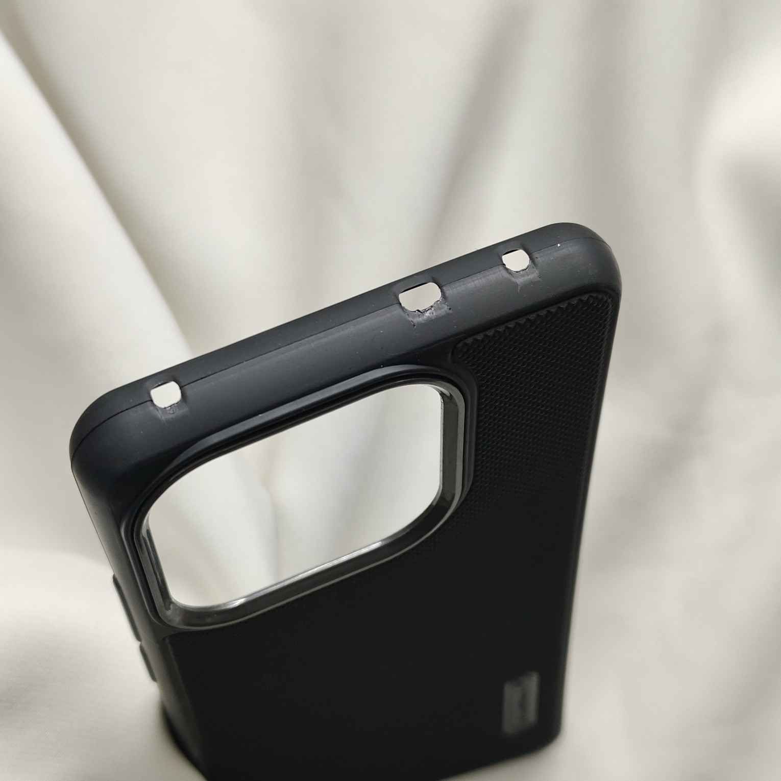 Realme 16 Pro Plus Black Nilkin Back Cover With Cloth Inside - Image 5