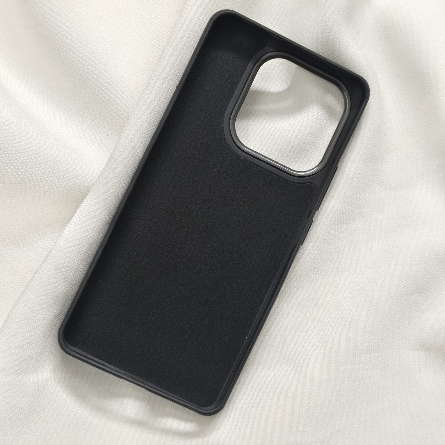 Realme 16 Pro Plus Black Nilkin Back Cover With Cloth Inside - Image 6
