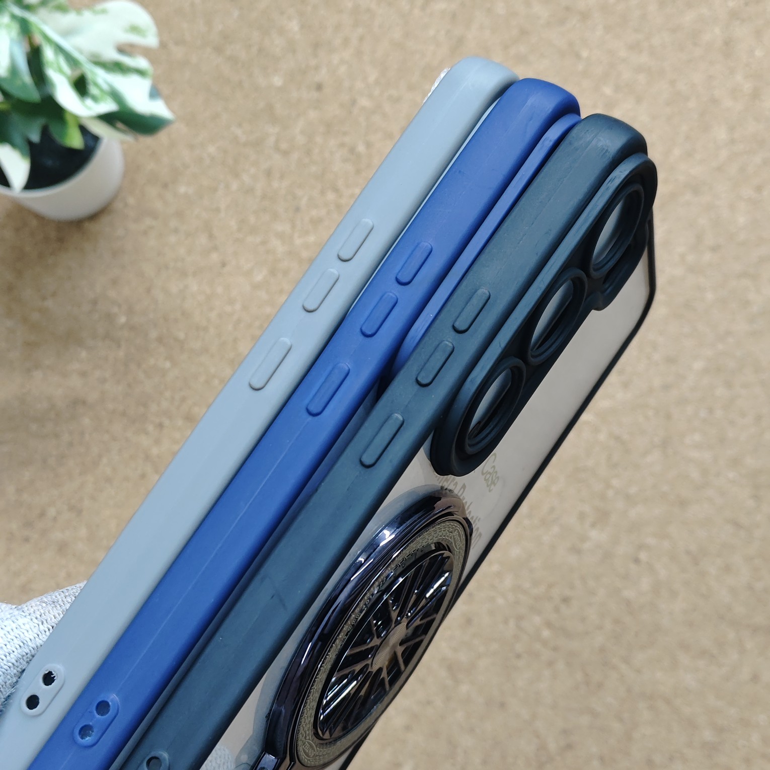 Vivo Y300 & V40 Lite Transparent Wheel Magsafe Stand Back Cover - Image 3